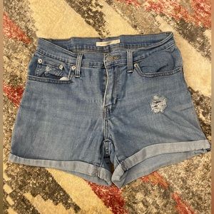 Levi’s size 27 denim shorts medium length